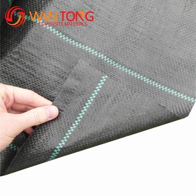Hoge treksterkte 5 oz Zwart PP Geweven Stof Geotextiel voor de wegbouw