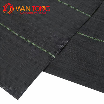 Hoge treksterkte 5 oz Zwart PP Geweven Stof Geotextiel voor de wegbouw