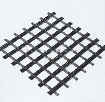 ISO-standaard glasvezel mesh Geogrid voor wegversterking 50-200m Duurzaam