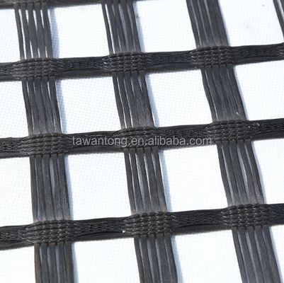 ISO-standaard glasvezel mesh Geogrid voor wegversterking 50-200m Duurzaam