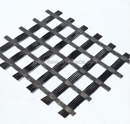 ISO-standaard glasvezel mesh Geogrid voor wegversterking 50-200m Duurzaam
