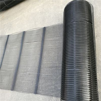 CE/ISO9001 gecertificeerd HDPE eenassig geogrid voor beveiligingswandversterking Zwart