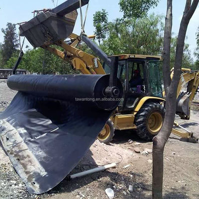 Chinese design stijl 1.0 mm glad oppervlak HDPE Zwarte Geomembrane Roll voor garnalen