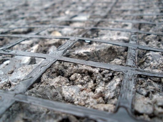 1-6m breedte hoge treksterkte Bi-axial lasstaal Plastic Composite Geogrid gemaakt