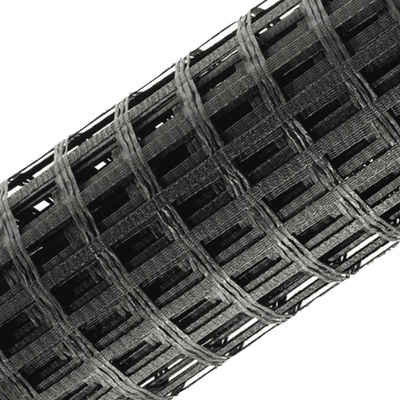 Geogrid van glasvezel voor Chinese ontwerp Asfaltversterking Installatie ter plaatse