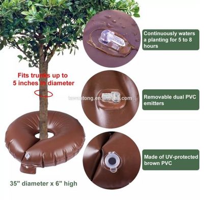 Maximaliseer de gezondheid van bomen met PVC Ronde bomen waterzak Functie Druppelbewatering Werk