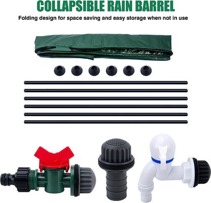 380L PVC-doek opvouwbare draagbare wateropslagbank voor boerderij-tuin landbouw
