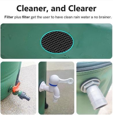 Extra stabiel regenwatercollector 100 gal Draagbare wateropslag voor tuinbewatering