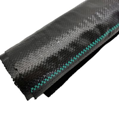 Landbouwgrondbedekkingsmat 100GSM PP geweven onkruidmat voor barrière onkruidbestrijding