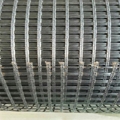 Chinese ontwerpstijl ISO-standaard 50kn Glasvezel Geogrid voor wegbouw