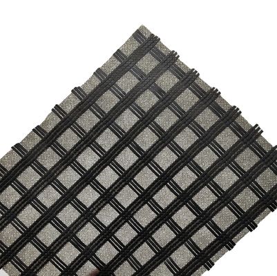 Wegversterking 100-100 kn Geogrid van glasvezel samengesteld met 50 g niet-geweven stof