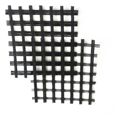 Bitumencoating Padverbindingsmateriaal Geogrid van glasvezel met maasgrootte 12,7*12,7 mm