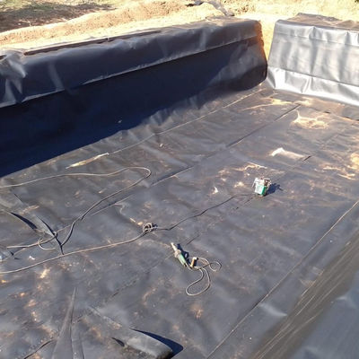 Zwarte HDPE-geomembrane-linerplaat Perfect voor duurzame waterdichtheid of garnalenpoelen