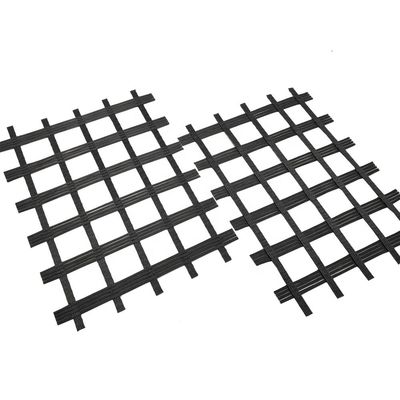 Zwarte hoogsterke geogrids voor uniaxiale en biaxiale steunmuurconstructie
