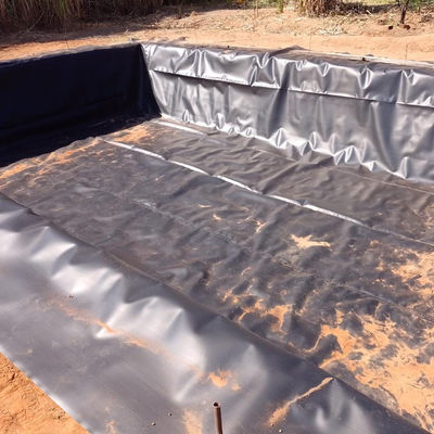 Geomembraan van HDPE Zwart waterdicht membraan voor waterdichtheid van vijvers in de aquacultuur