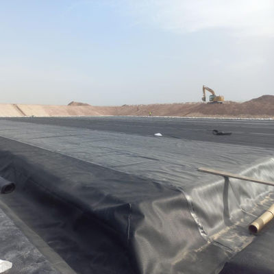 Zwart Kleur 1 mm HDPE Geomembrane Fish Farm Pond Liner met Contemporary Design Style