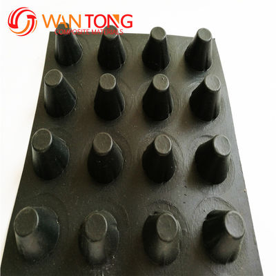 HDPE PP Virgin Recycle High Strength 10mm Dimple Height Drainage Board voor tunnel/metro