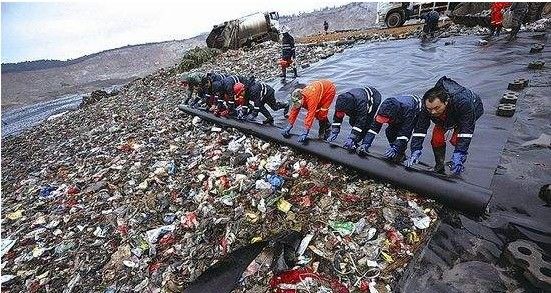 Geomembrane van HDPE-damliner voor damproject Lengte volgens de eisen van de klant