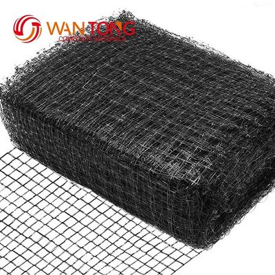 7*100ft PP materiaal Extruded Mesh Anti Mole Netting Zwart Plastic Net voor landbouw