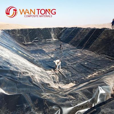 Geomembrane-liner van 1 mm op maat voor stortplaatsbiodigester en vis- of garnalenvijver