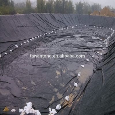 2 mm dik zwart HDPE geomembraan van kunststof voor vishouderij dam water tank vijver Liner verkoop