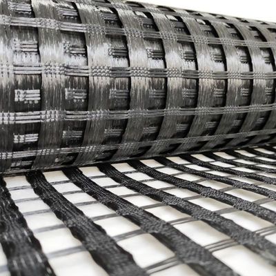 Basalbankingen Bodem helling Wanden Versterking Hoogsterkte Polyester Geogrid Breedte 1m-6m
