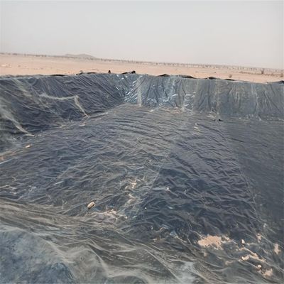 Zwarte HDPE-geomembrane-liner 1 mm voor landbouwpoelen waterdicht 0,5 mm 0,75 mm 1,5 mm