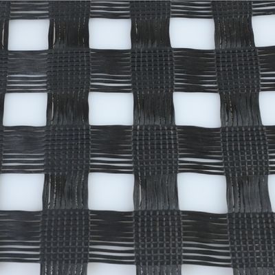 50-200m Lengte Geogrid voor Asfaltwegbouw Duurzaam polyester PET-composite