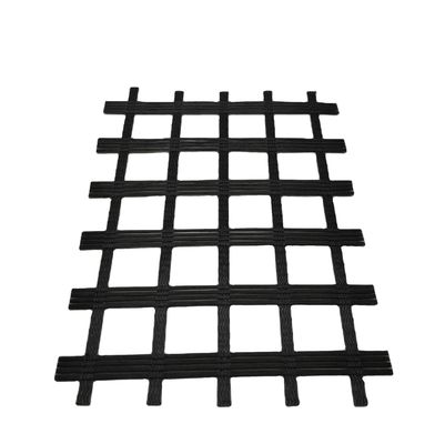 80 kn 120 kn Tensile yield Biaxial/Uniaxial Polyester Pet Geogrid voor wegbouw