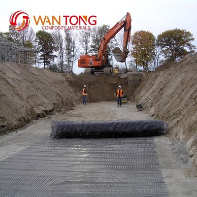 Plastic PP Bi-directional Biaxial Geogrid 20kn 30kn 40kn voor versterking van de wegbasis
