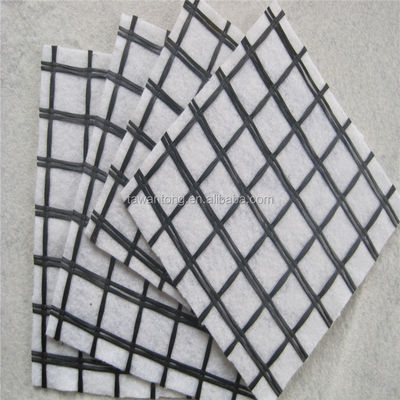 Geotextiel van PP-plastic geogridcomposite, niet-geweven geotextiel voor brug- en tunnelversterking