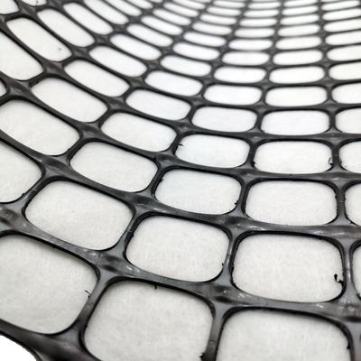 Plastic Road PP Biaxial Geogrid 40/40kn Composite Nonwoven Geotextile voor wegversterking