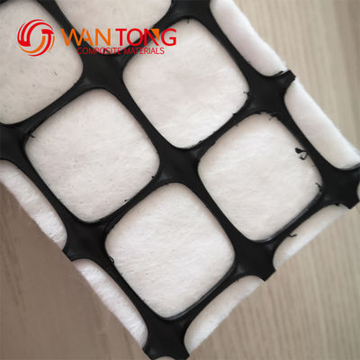 Plastic Road PP Biaxial Geogrid 40/40kn Composite Nonwoven Geotextile voor wegversterking
