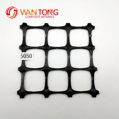 Strengte 40/40 kn Polypropyleen Plastic Geogrid Biaxial PP Geogrid voor inspectie ter plaatse