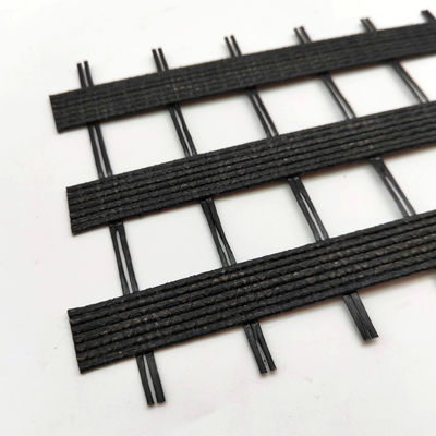 Geo-grid van gele 50KN met bitumen gecoat glasvezel voor wegversterking in Chinees ontwerp