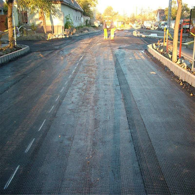 Versterking van het wegdek 60 kn Glasvezel Biaxial Geogrid met ISO-certificering