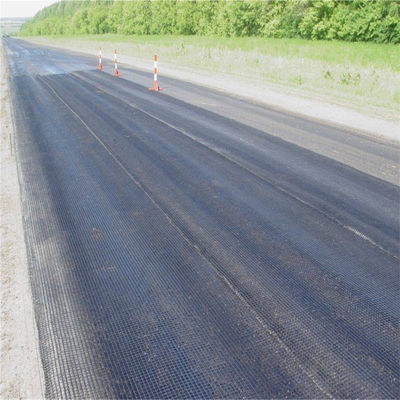 Versterking van het wegdek 60 kn Glasvezel Biaxial Geogrid met ISO-certificering