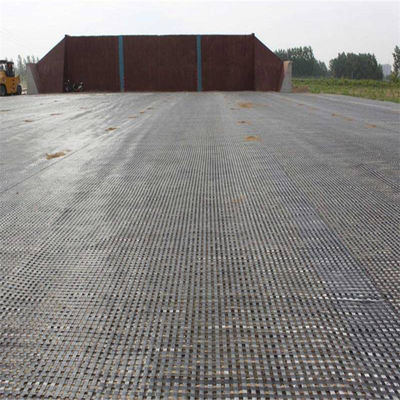 Versterking van het wegdek 60 kn Glasvezel Biaxial Geogrid met ISO-certificering