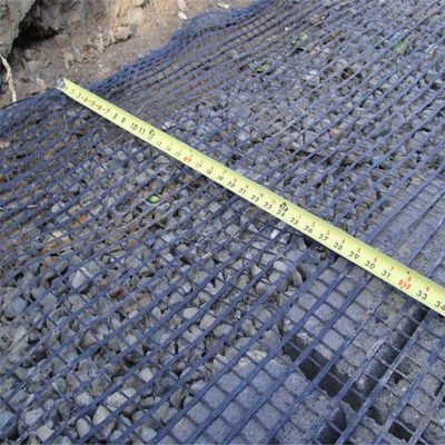 80-80 PET-geogrid voor verharding van de weg en training ter plaatse
