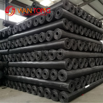 1-6 m Breedte 30 kn Plastic PP Bi-axiale geogrid Geotextiel voor wegbouw