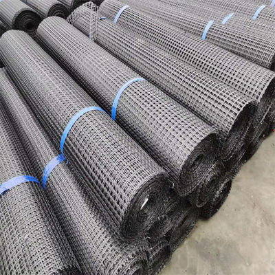 1-6 m breedte Biaxiaal PP polypropyleen geogrid composiet geotextiel voor wegbasis