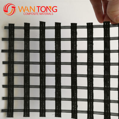 80 kn glasvezel mesh geogrid voor roadbed solidificatie in biaxial polyester