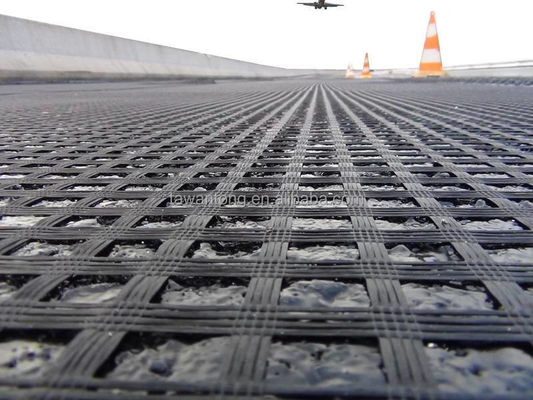 Wegbouw Geogrid 50 kn Treksterkte 80-80 PET voor solidificatie van de weg