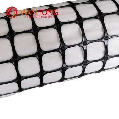 Zwart Wantong Composite PP Biaksiale Geogrid voor de wegbouw