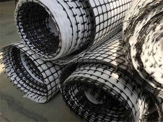 Zwart Wantong Composite PP Biaksiale Geogrid voor de wegbouw