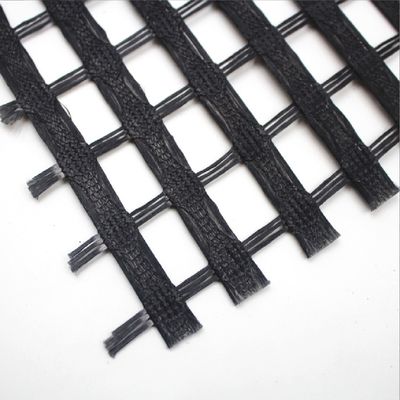 Geo-grid van polyester, gebreid in warp, bi-axial/uniaxial met CE/ISO9001