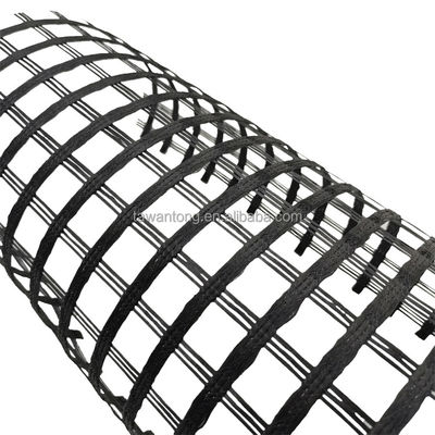 Geo-grid van polyester, gebreid in warp, bi-axial/uniaxial met CE/ISO9001