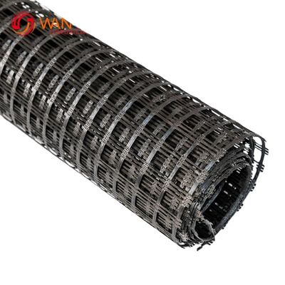 Polyester Bi-axial Geogrid met CE/ISO9001-certificering Mesh Grootte 25mm*25mm's Leading