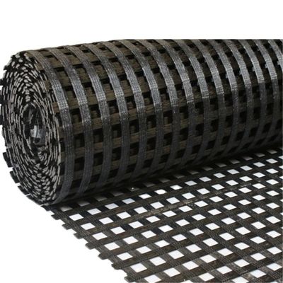 Polyester Bi-axial Geogrid met CE/ISO9001-certificering Mesh Grootte 25mm*25mm's Leading